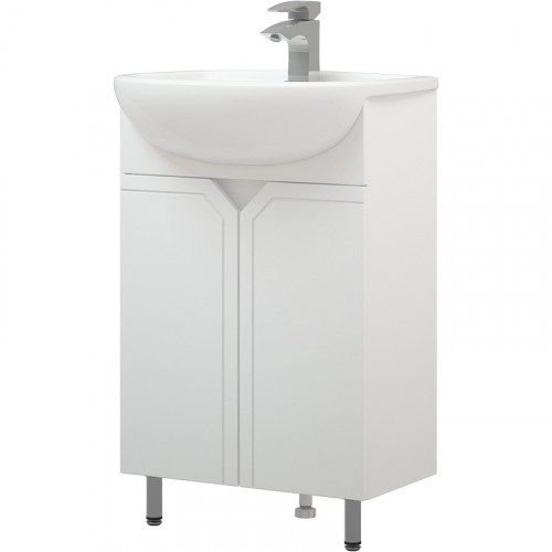 Тумба под раковину Corozo Сириус 55 SD-00001437 Белая МДФ / ЛДСП