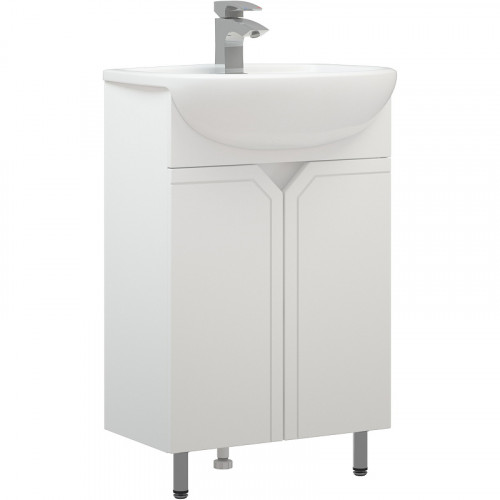 Тумба под раковину Corozo Сириус 55 SD-00001437 Белая МДФ / ЛДСП