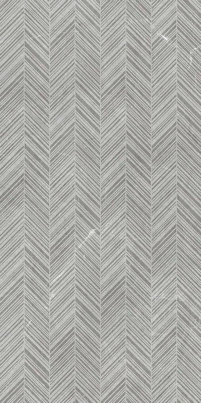 Керамическая плитка Living Ceramics Vonn Ductile Reliefs Grey Leaf VN/DUC Ref/GR/LF настенная 59,8х119,8 см серый для ванной комнаты, для кухни Испания