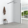 Душевая перегородка Loranto Walk-In 80 CS-W04B-80 профиль Черный матовый стекло прозрачное
