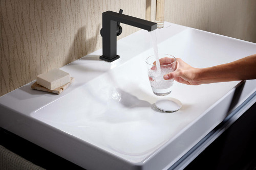 Смеситель для раковины Hansgrohe Tecturis E 73020670 Черный матовый латунь