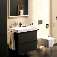 Смеситель для раковины Hansgrohe Tecturis E 73020670 Черный матовый латунь
