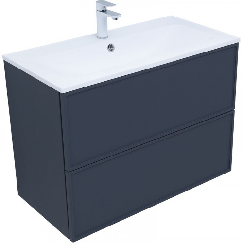 Тумба под раковину Aquanet Арт 90 313266 подвесная Маренго МДФ / ЛДСП