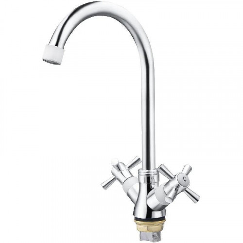 Смеситель для кухни Ekko E49118-7 Хром Белый