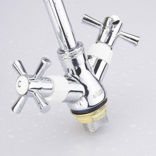 Смеситель для кухни Ekko E49118-7 Хром Белый