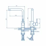 Смеситель для кухни Pragma Esdel 903113.ESD7.B1LU.011-2 цвет Черный матовый