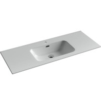 Раковина Ceramicanova Element 120 CN7006 Белая фарфор полувстраиваемая