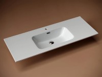 Раковина Ceramicanova Element 120 CN7006 Белая фарфор полувстраиваемая