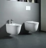 Комплект унитаза с инсталляцией Aquatek Set Aquatek Классик cm-010 4в1 с сиденьем Микролифт и клавишей смыва Хром глянцевый фарфор подвесной