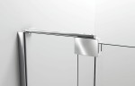 Душевая дверь Vincea Extra 120 VDP-1E1112CLGM профиль Вороненая сталь стекло прозрачное
