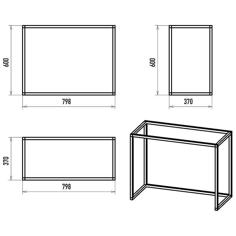 Тумба Brevita Dakota 80 DAK-019080-19-022Я Черный кварц Дуб Галифакс олово МДФ / ЛДСП