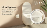 Унитаз Vitra Zentrum Round 7786B003-0075 подвесной без сиденья фарфор подвесной