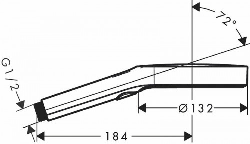 Ручной душ Hansgrohe Rainfinity 26865000 Хром пластик