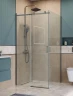 Душевой уголок BelBagno Soft Close-2 100x100 SOFT_CLOSE-2-A-1-100-C-GM профиль Оружейная сталь стекло прозрачное
