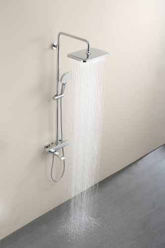 Душевая система Raglo R22.26 с термостатом Хром латунь на стену