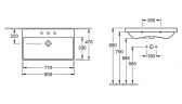 Раковина Villeroy&Boch Avento 80 41568001 Альпийский белый