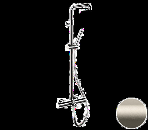 Душевая система Remer Elegance EQ34A7MMSSOFXV с термостатом цвет Сталь