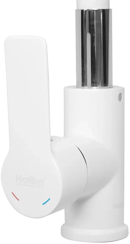 Смеситель для кухни Haiba HB70113-8 Белый Хром