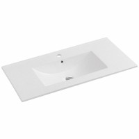 Раковина Vincea 100 VBS-13100 Белая фарфор полувстраиваемая