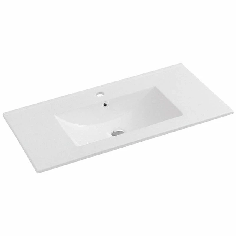 Раковина Vincea 100 VBS-13100 Белая фарфор полувстраиваемая