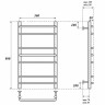 Водяной полотенцесушитель Point Нептун PN09158 П7 500x800 Хром