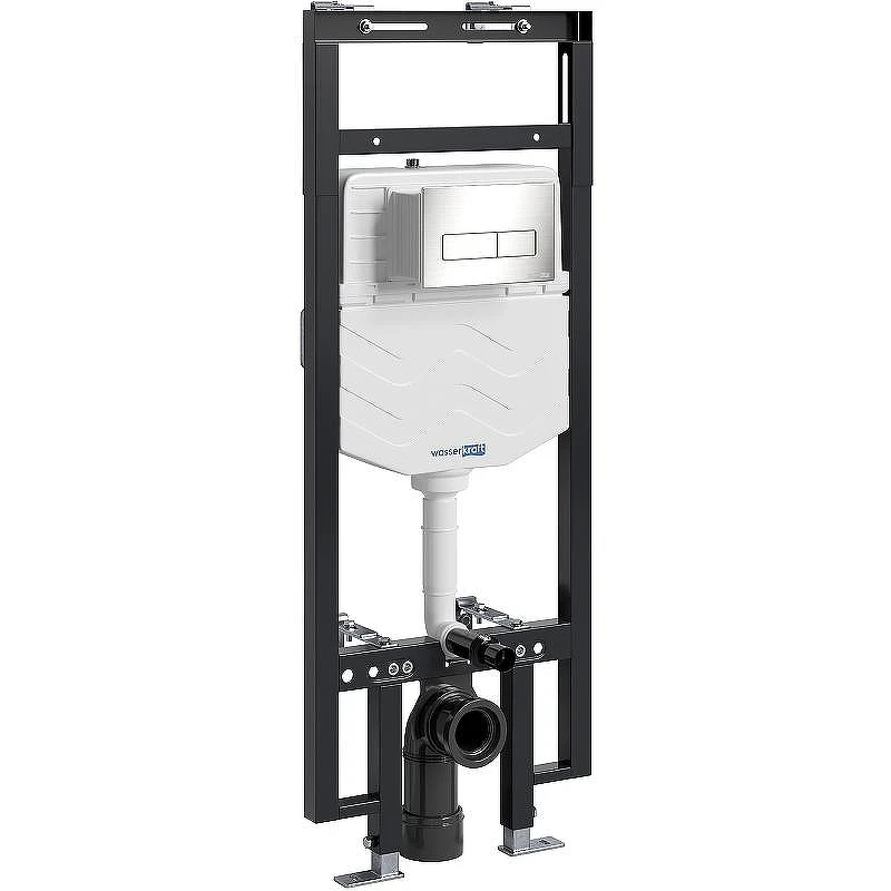 Инсталляция WasserKRAFT Dinkel 58TLT.010.ME.BN03 для унитаза с клавишей смыва Никель