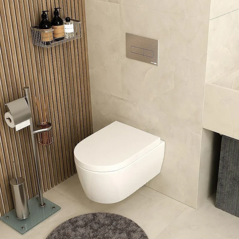 Инсталляция WasserKRAFT Dinkel 58TLT.010.ME.BN03 для унитаза с клавишей смыва Никель