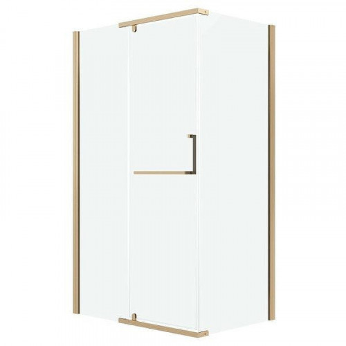 Душевой уголок Grossman Pragma 110x100 120.K33.03.1110.32.00 профиль Золото сатин стекло прозрачное