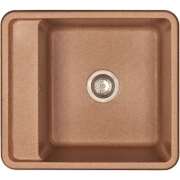 Кухонная мойка Aquaton Беллис 57 1A724932BS270 Терракот искусственный камень (литьевой мрамор) встраиваемый