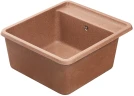 Кухонная мойка Aquaton Беллис 57 1A724932BS270 Терракот искусственный камень (литьевой мрамор) встраиваемый