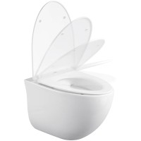 Унитаз Black&amp;White Universe W-751 751w00 подвесной с сиденьем Микролифт фарфор подвесной