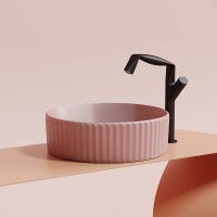 Раковина-чаша Ceramicanova Element 36 CN6057MP Розовая матовая фарфор накладная