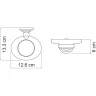 Мыльница WasserKRAFT Ammer K-7029 Хром матовый