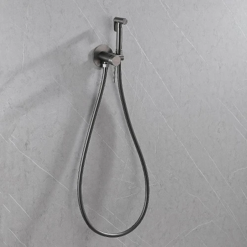 Гигиенический душ со смесителем Abber Wasser Kreis AF8125NG Никель