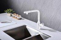 Смеситель для кухни Paulmark Urban Ur213104-431 Белый матовый латунь