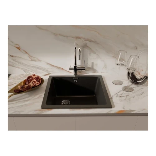 Кухонная мойка Rivelato Berkana BK-45 nero цвет Черный