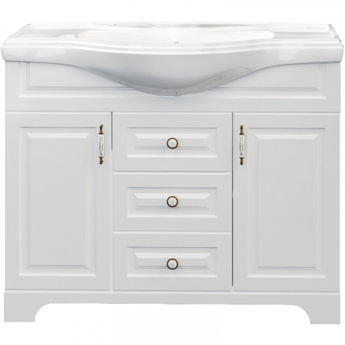 Тумба под раковину 1MarKa Прованс New 80Н У94490 Белый глянец МДФ / ЛДСП