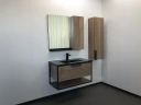 Тумба с раковиной Comforty Бонн 90 00-00001937 подвесная Дуб темный МДФ / ЛДСП