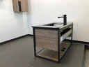Тумба с раковиной Comforty Бонн 90 00-00001937 подвесная Дуб темный МДФ / ЛДСП