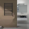 Электрический полотенцесушитель Azario Palermo 500x800 П8 AZ83858B диммер справа Черный