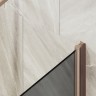 Шторка на ванну Maybah Glass MGV-614-2 600x1400 поворотная на монопетле Бронза стекло графитовое матовое