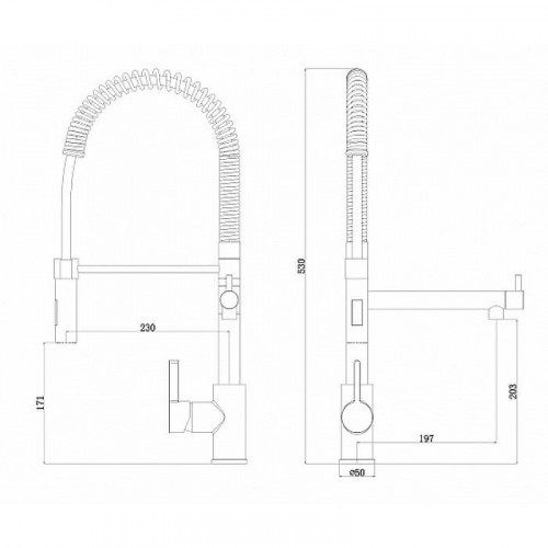 Смеситель для кухни Florentina Аква 333.31Н.2113.910 цвет Хром