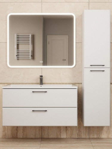 Тумба под раковину Uperwood Foster New 100 TFosterNEW100w подвесная цвет Белый матовый