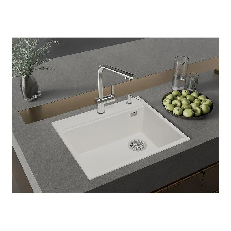 Кухонная мойка Rivelato Tesoro 60 TR-605-R brina цвет Иней