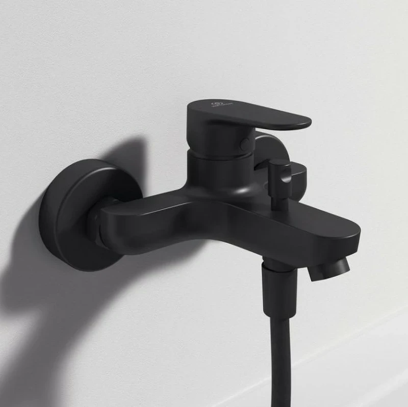 Смеситель для ванны Ideal Standard Cerafine Model O BC500XG Черный шелк латунь на стену