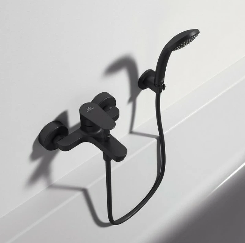 Смеситель для ванны Ideal Standard Cerafine Model O BC500XG Черный шелк латунь на стену