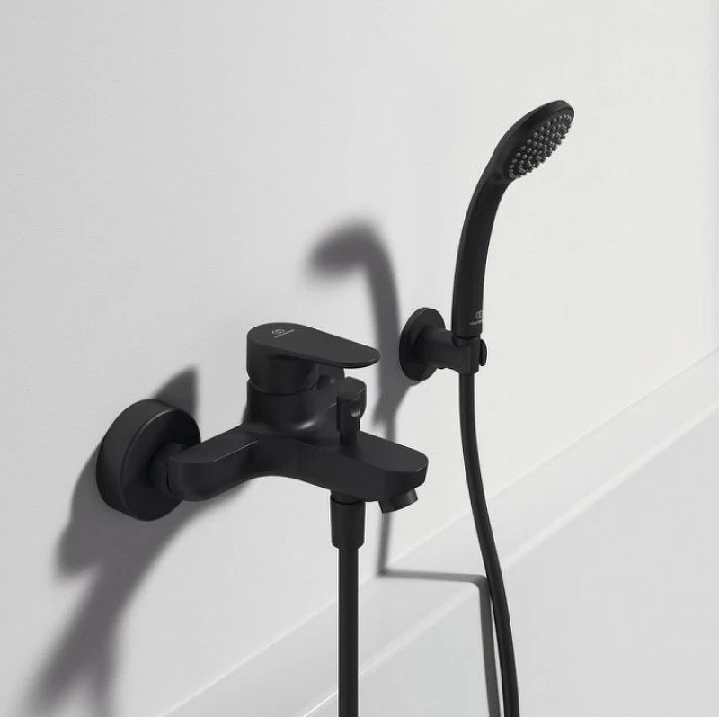 Смеситель для ванны Ideal Standard Cerafine Model O BC500XG Черный шелк латунь на стену