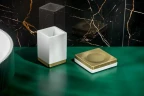 Стакан для зубных щеток Boheme Qubic 10961-MG цвет Золото матовое