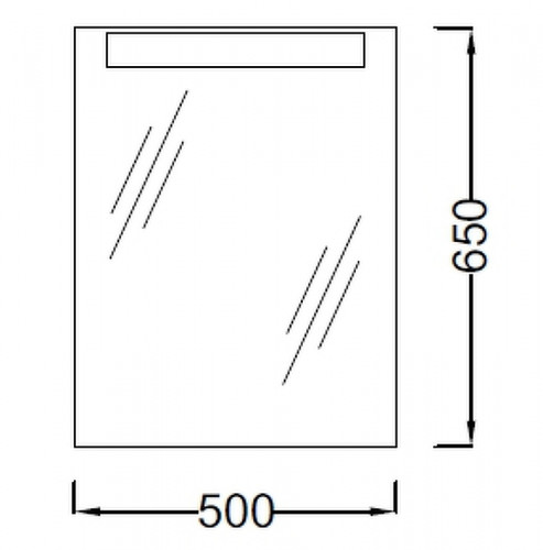 Зеркало Jacob Delafon Presquile 50 EB1107-NF с подсветкой с инфракрасным выключателем стекло