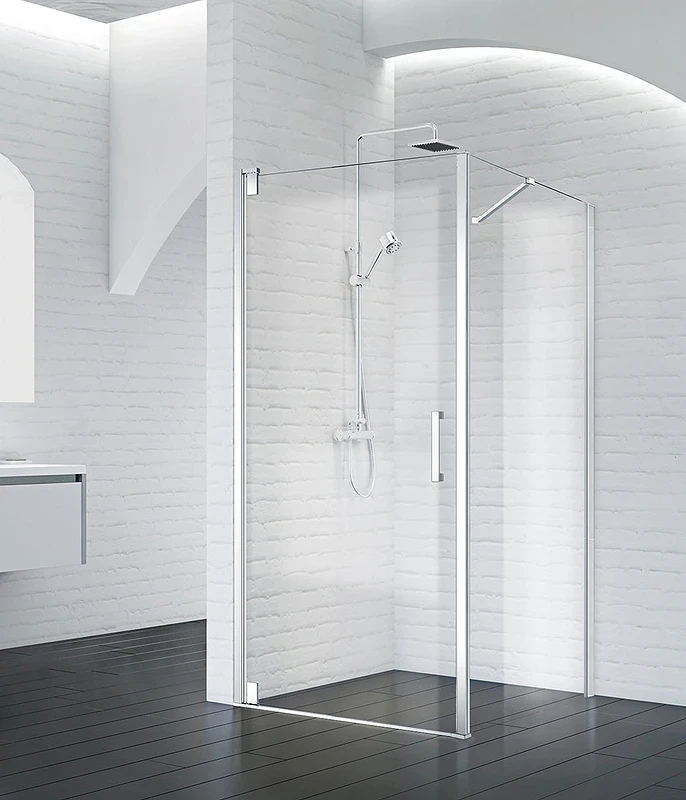Душевой уголок BelBagno Marmi 90х80 MARMI-AH-1-90/80-C-Cr профиль Хром стекло прозрачное